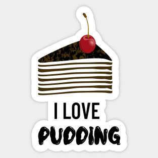 Chocolate Pudding Lover Sticker